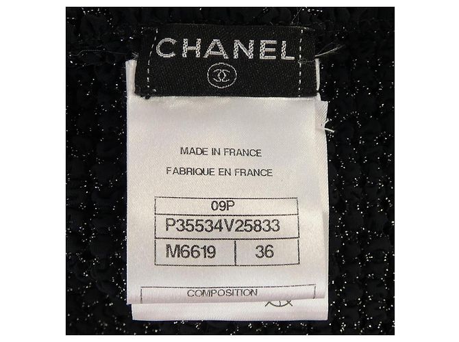 Timeless Chaqueta sin cuello Chanel Negro - vista 4