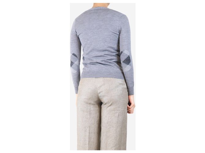 Burberry Grauer dünner Strickcardigan - Größe XS - Ansicht 2