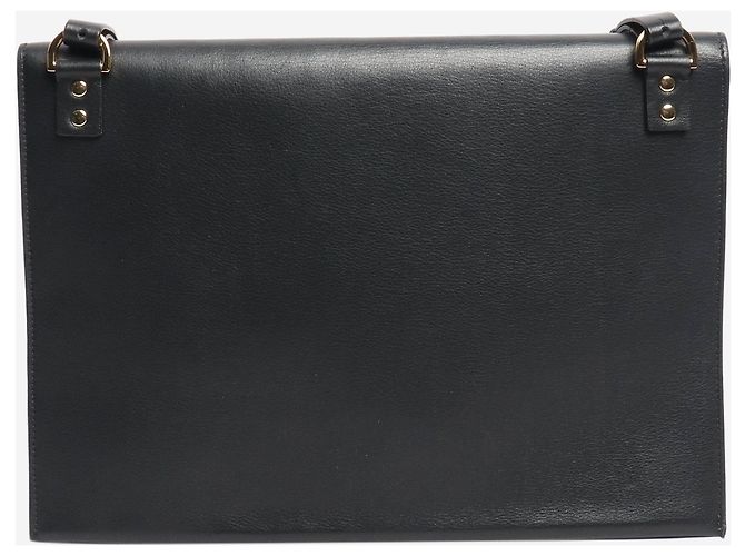 Sophie Hulme Borsa in pelle e camoscio nera Nero - vista 4