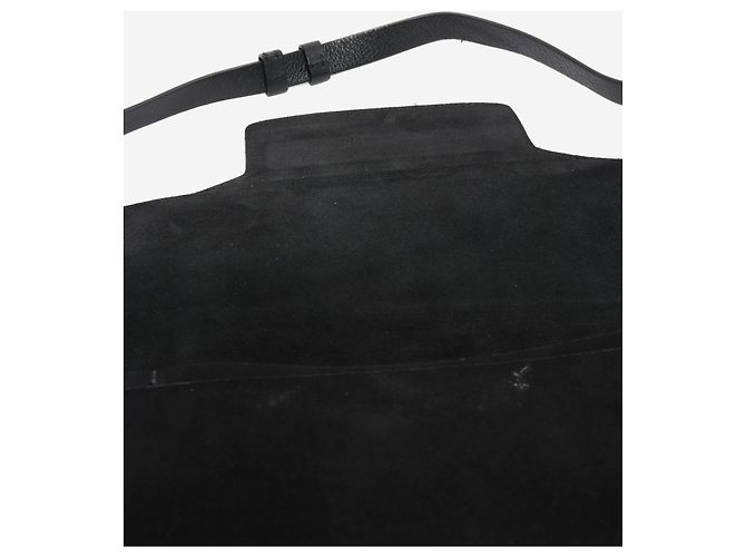 Sophie Hulme Borsa in pelle e camoscio nera Nero - vista 7