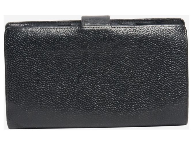 Chanel Black vintage caviar bifold wallet - view 2