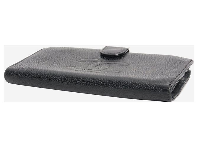 Chanel Black vintage caviar bifold wallet - view 4