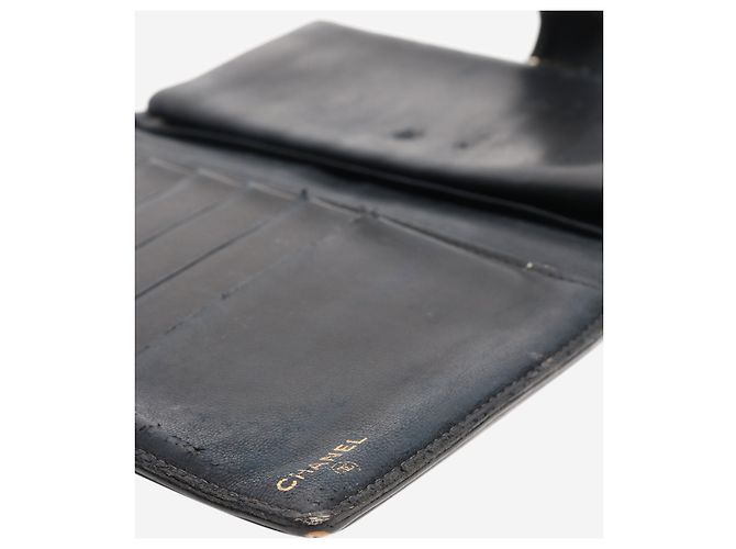 Chanel Black vintage caviar bifold wallet - view 6