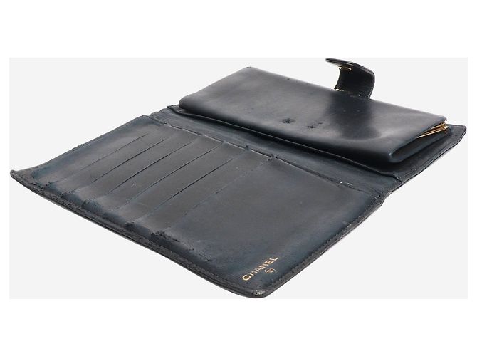 Chanel Black vintage caviar bifold wallet - view 7