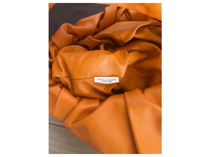 Bottega Veneta The Shoulder Pouch Arancione in Pelle - vista 4