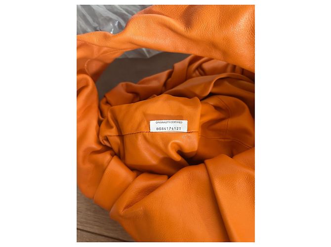 Bottega Veneta The Shoulder Pouch Arancione in Pelle - vista 5
