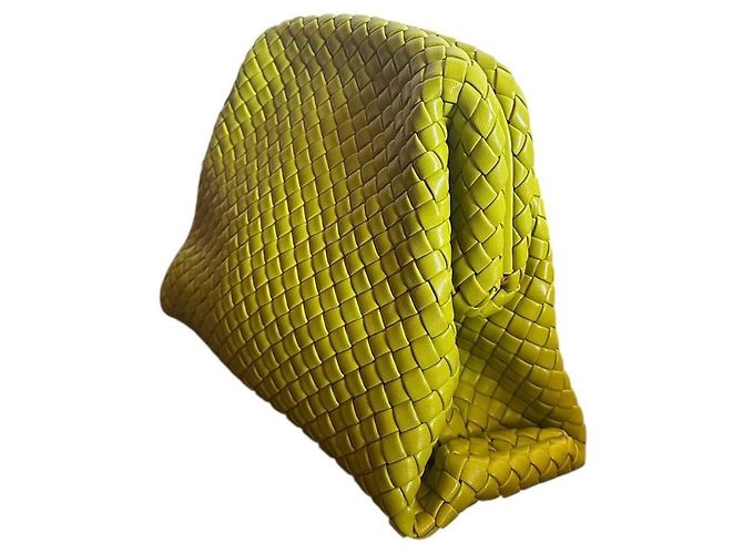 Pochette Bottega Veneta in Pelle Verde Oliva - vista 2