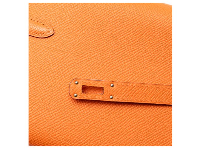 Cartera larga Hermès Kelly en Epsom naranja - vista 6