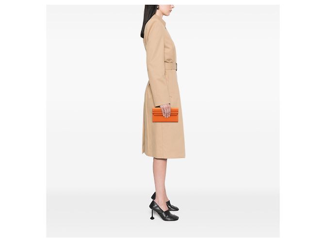 Cartera larga Hermès Kelly en Epsom naranja - vista 7