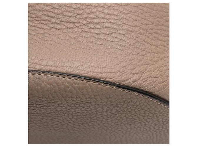 Borsa a tracolla piccola in pelle marrone Chloé Drew Carne - vista 9