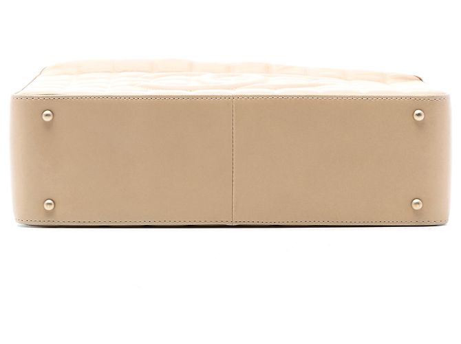 Borsa a tracolla Chanel Beige Medium Lambskin Chocolate Bar - vista 3