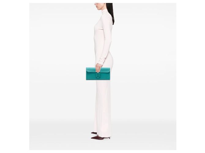 Hermès Blue Swift Jige Elan 29 Turchese - vista 7