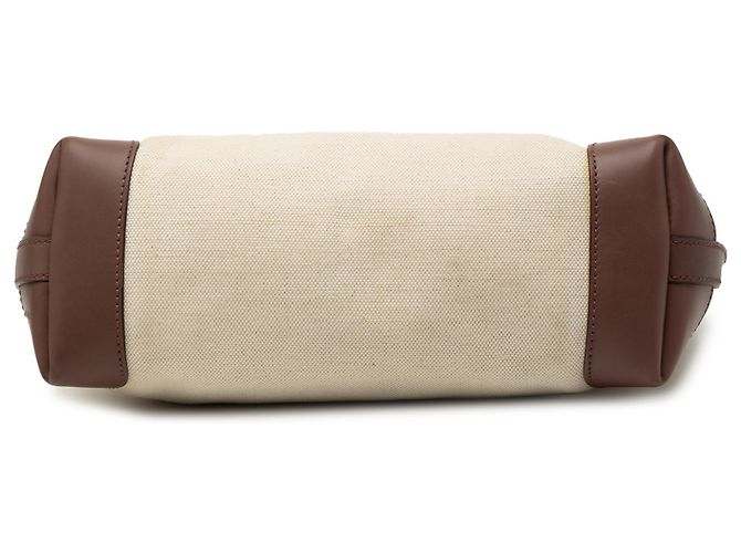 Gucci braune kleine Canvas Logo Tragetasche Beige - Ansicht 3