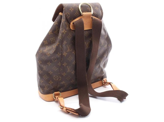 Zaino Montsouris GM Louis Vuitton Marrone - vista 2