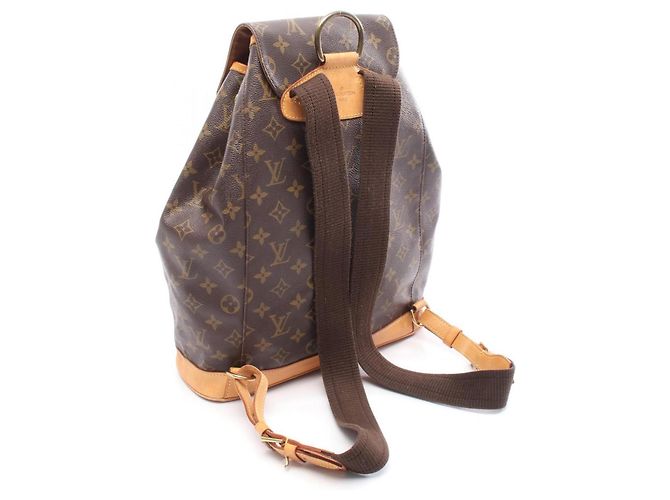 Zaino Montsouris GM Louis Vuitton Marrone - vista 2