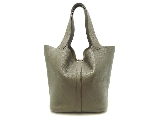 Hermès Picotin Lock MM Handtasche Grau - Ansicht 2