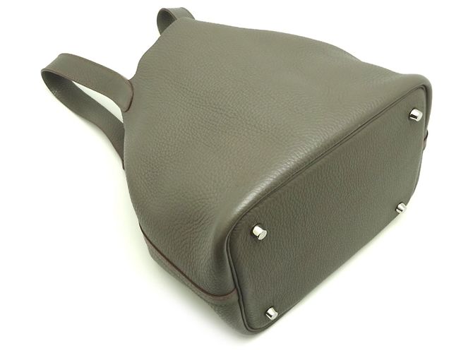 Hermès Picotin Lock MM Handtasche Grau - Ansicht 3