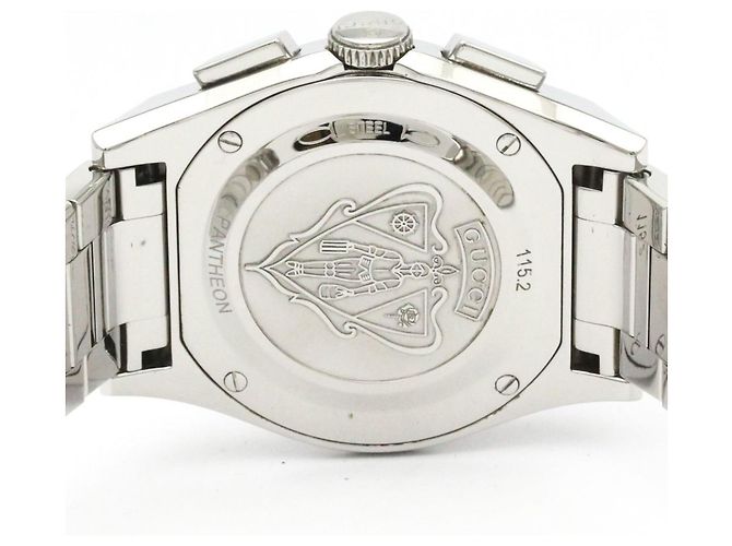 Relógio de pulso em aço inoxidável com quartzo GUCCI Pantheon YA115235 - vista 7