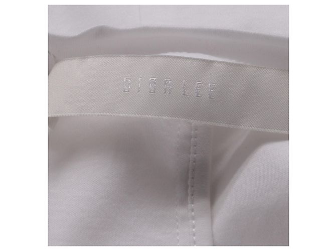 Autre Marque T-shirt in cotone bianco con dettaglio a taglio Dion Lee - vista 5