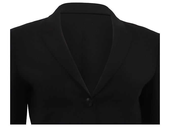 Hugo Boss Boss Single-Breasted Blazer in Black Wool - view 2