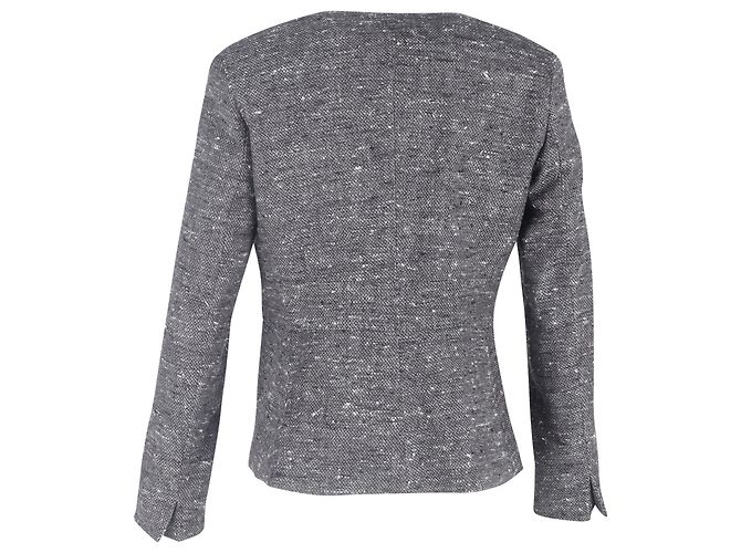 Blazer de tweed gris de un solo botón Max Mara - vista 3