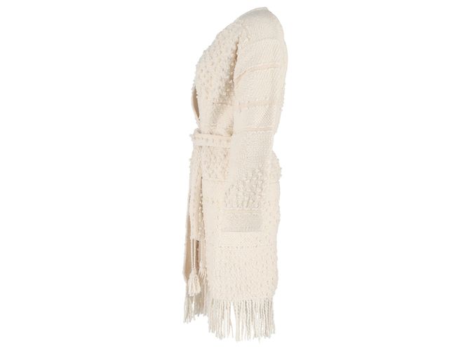 Abrigo de Boucle-Tweed Ceñido Amara de Ulla Johnson en Algodón Blanco - vista 2
