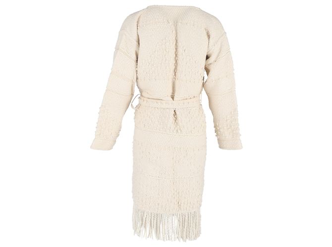Abrigo de Boucle-Tweed Ceñido Amara de Ulla Johnson en Algodón Blanco - vista 3