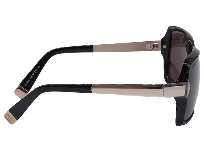 Gafas de sol oversize Dsquared2 DQ0044 en acetato negro - vista 3