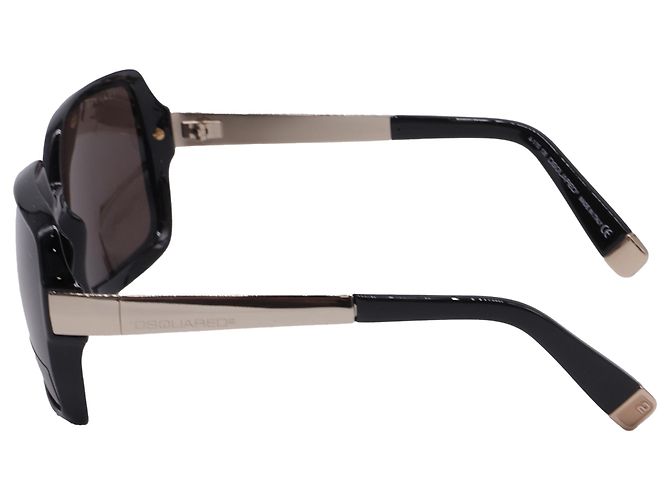 Gafas de sol oversize Dsquared2 DQ0044 en acetato negro - vista 5
