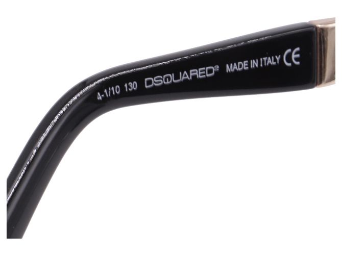 Gafas de sol oversize Dsquared2 DQ0044 en acetato negro - vista 7