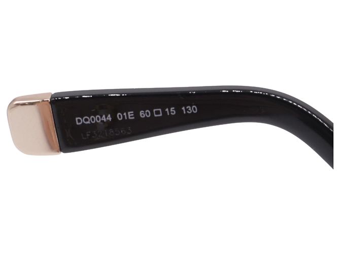 Occhiali da sole oversize Dsquared2 DQ0044 in acetato nero - vista 7