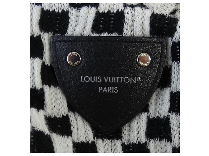 Cárdigan de mezcla de cachemira Louis Vuitton Negro Blanco - vista 7
