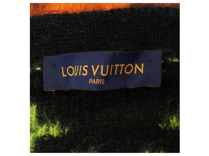 Cárdigan Louis Vuitton Negro Amarillo - vista 4