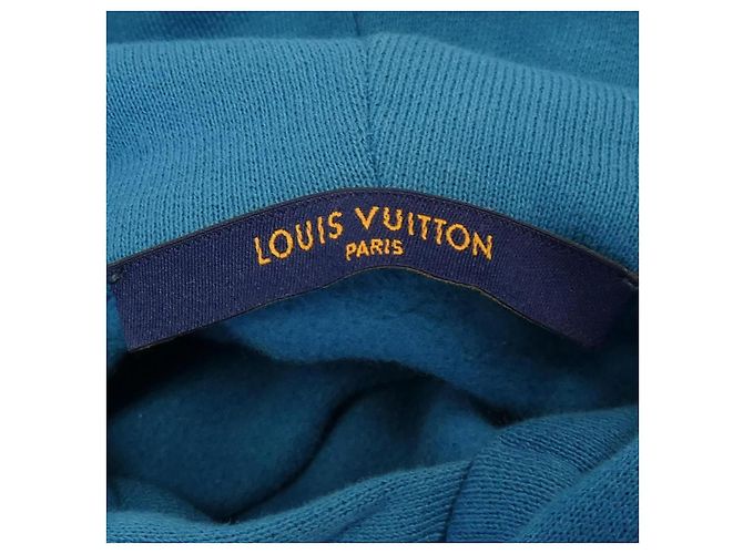 Sudadera con capucha Louis Vuitton HNY56WIHN azul algodón - vista 4