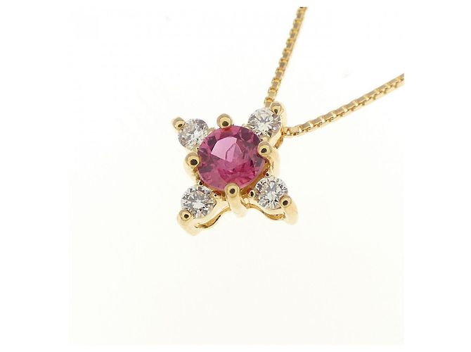 Autre Marque Collana in Rubino e Diamanti Au750 D'oro - vista 3