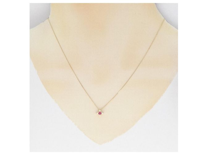 Autre Marque Collana in Rubino e Diamanti Au750 D'oro - vista 6