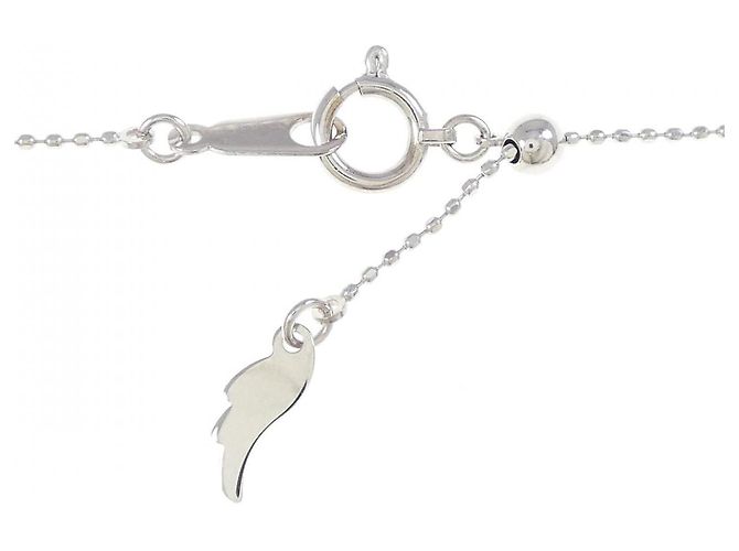 Autre Marque Collana in diamante acquamarina a forma di fiore Au750 Argento - vista 5