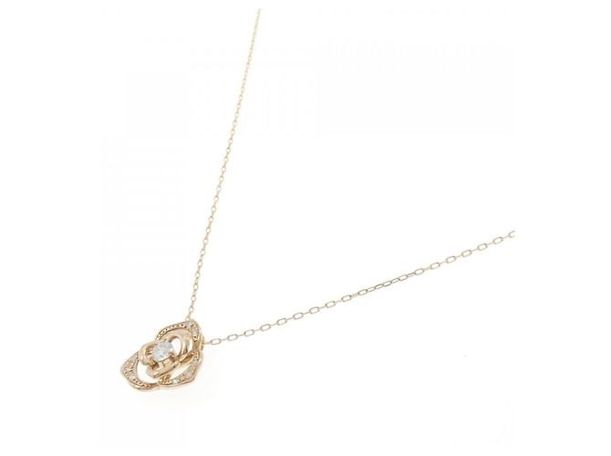 Autre Marque Collana in oro rosa Au750 e diamanti - vista 2