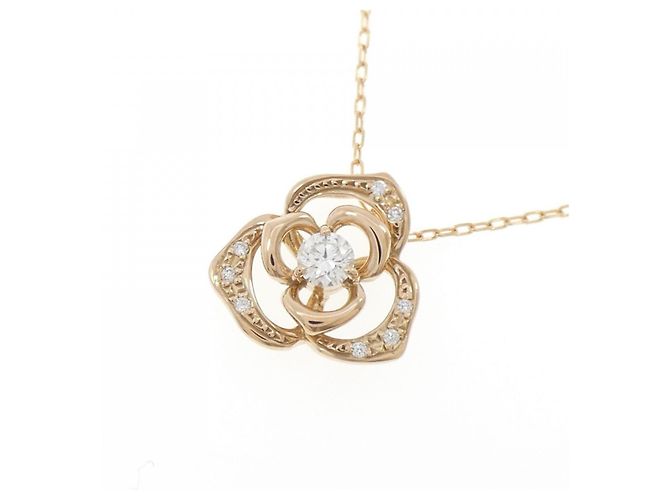 Autre Marque Collana in oro rosa Au750 e diamanti - vista 3