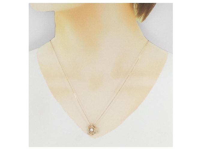 Autre Marque Collana in oro rosa Au750 e diamanti - vista 6