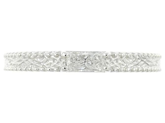 Autre Marque Pt900 Diamantring Silber - Ansicht 2