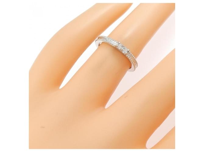 Autre Marque Pt900 Diamantring Silber - Ansicht 5