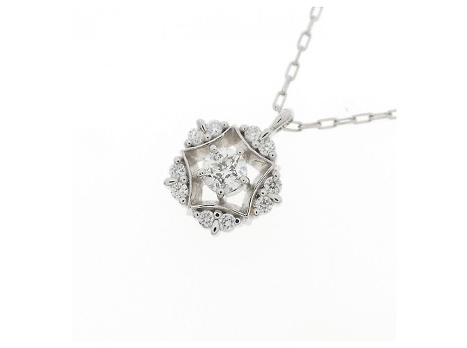 Autre Marque Collana in platino e diamanti Argento - vista 3