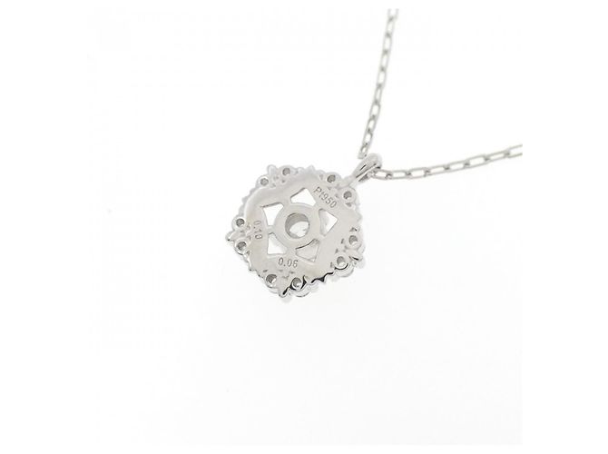 Autre Marque Collana in platino e diamanti Argento - vista 4