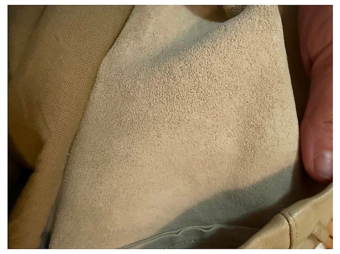 Minifalda de cuero Patrizia Pepe beige - vista 6
