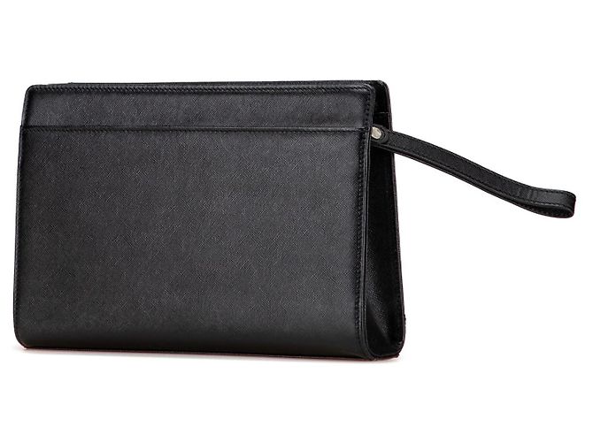 Burberry – Pochette in Pelle Nera con Cinturino Nero - vista 2