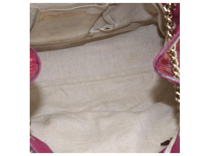 Borsa Gucci Soho Chain Rossa Oro Auth 159398 Rosso D'oro - vista 11