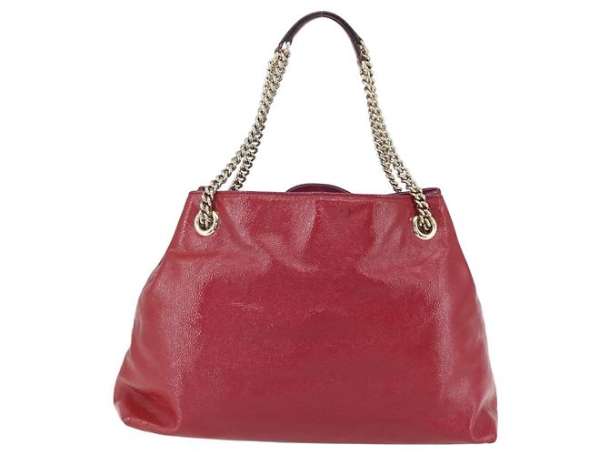 Borsa Gucci Soho Chain Rossa Oro Auth 159398 Rosso D'oro - vista 2