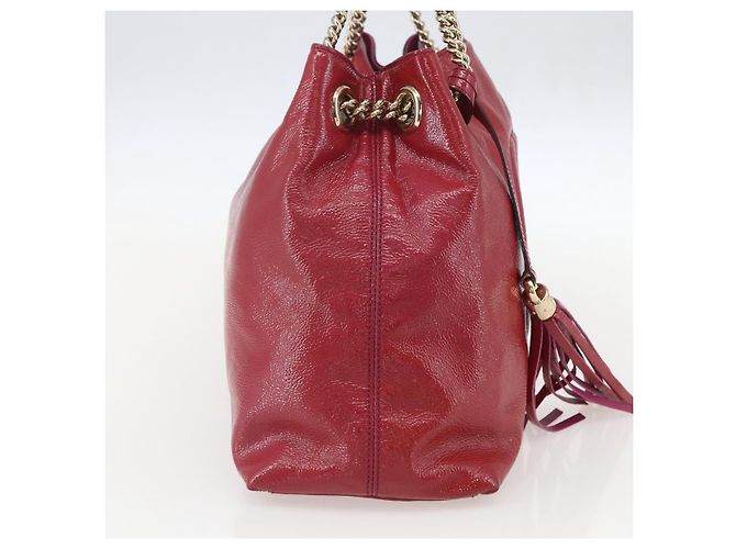 Borsa Gucci Soho Chain Rossa Oro Auth 159398 Rosso D'oro - vista 3