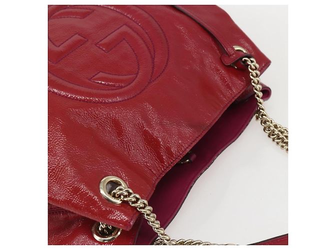 Borsa Gucci Soho Chain Rossa Oro Auth 159398 Rosso D'oro - vista 6